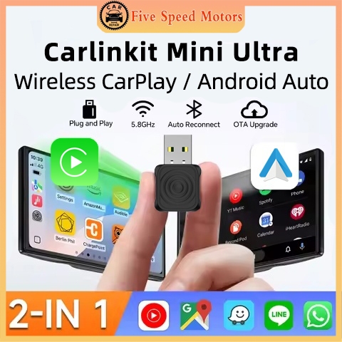2025 Carlinkit mini Ultra wired to wireless carplay Adapter apple ...