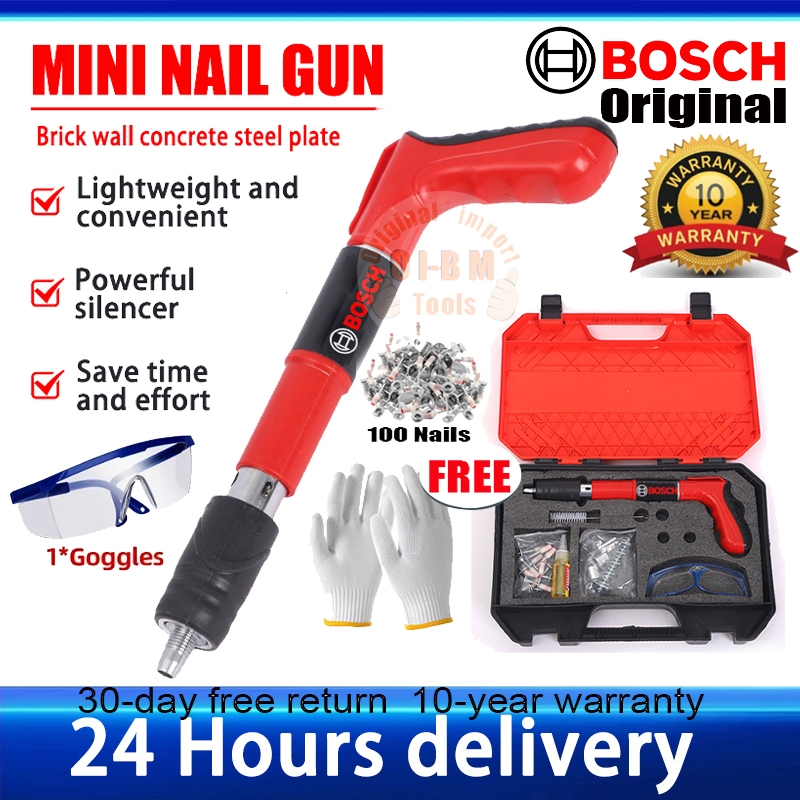100% Bosch Nail Gun【Free 100 Nails 】8mm Manual Nail Gun Steel Rivet Gun ...