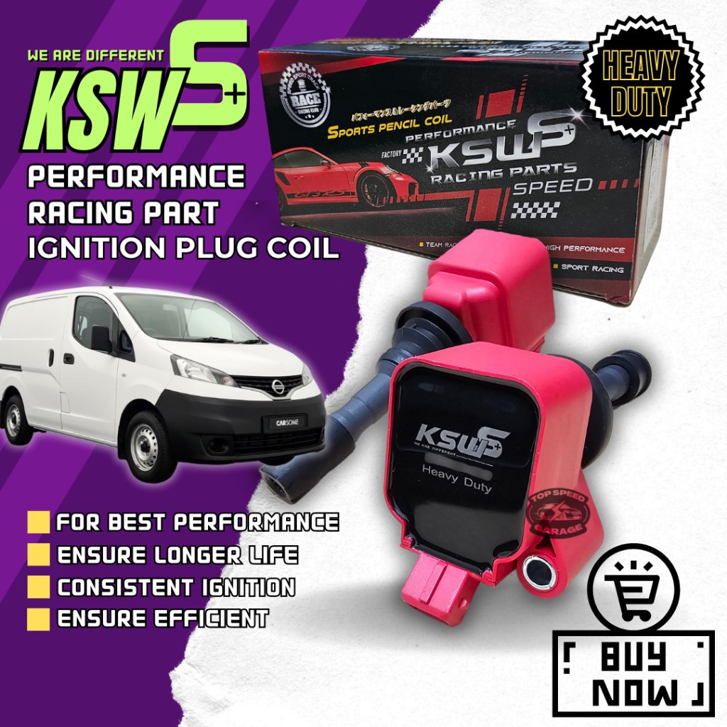 Nissan NV200 VAN - KSW S+ Performance Ignition Plug Coil (ICN-ED800-K ...