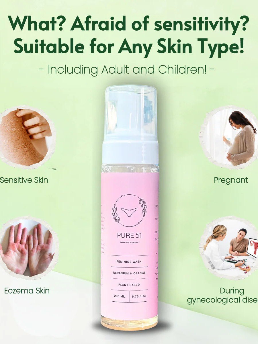 Pure 51 Feminine Wash 200ml 100% ORIGINAL FROM HQ | Shopee Malaysia