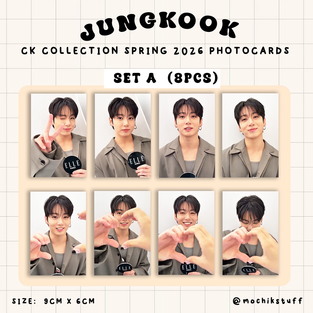 JK CK spring collection photocards Unofficial by mochikstuff | Shopee ...