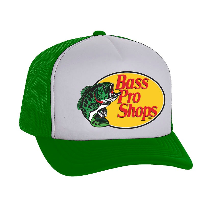 Bass Pro Shop Topi Mancing Pancing Ikan Fishing Snapback Trucker
