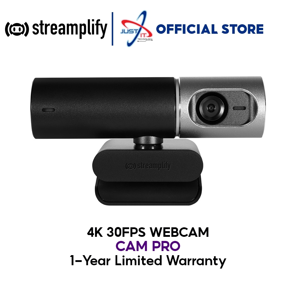 STREAMPLIFY CAM PRO WITH MAGNETIC FOOT STAND 4K 60FPS USB-C (CAM-PRO-4K ...