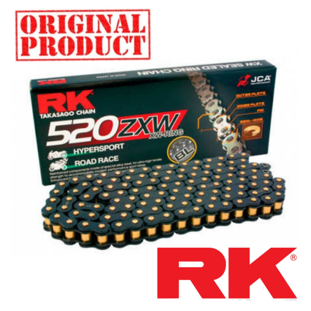 RK Sprocket Set Kawasaki ZX25R ZXW Ring Gold Chain Rantai Spoket W