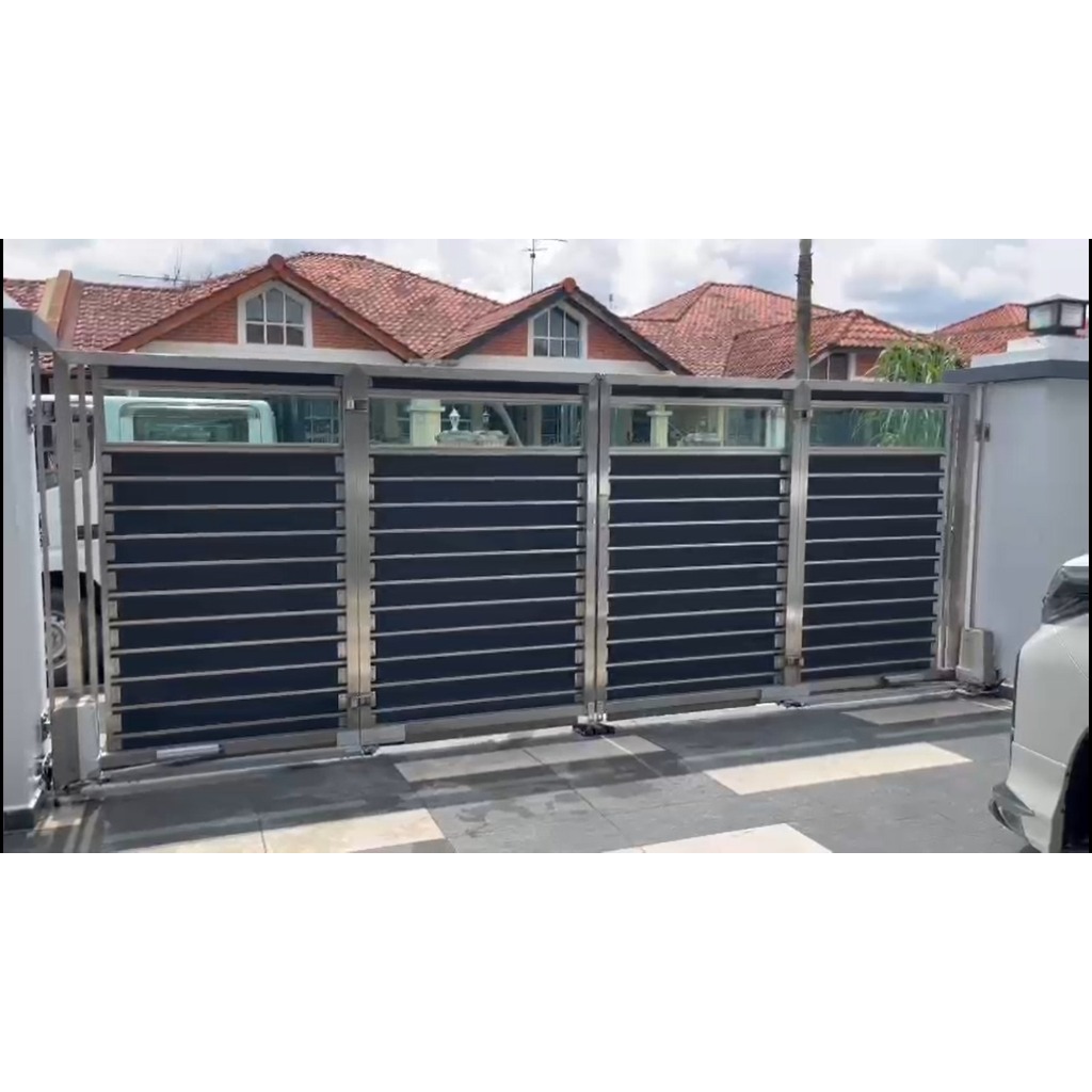 DCMOTO DC925-6TL Trackless Folding Auto Gate System Full Set [8 ft - 20 ...