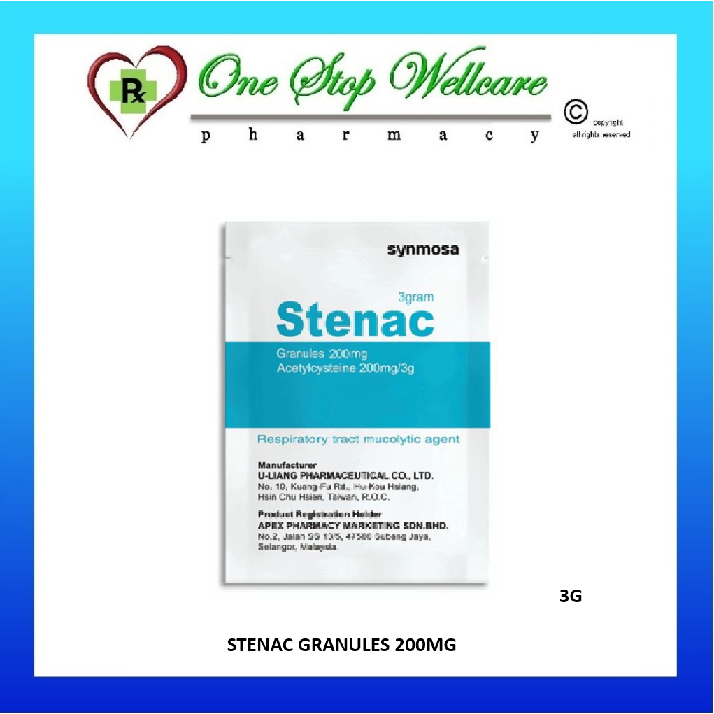 STENAC GRANULES 200MG 1'S (EXPIRY:10/2028) | Shopee Malaysia