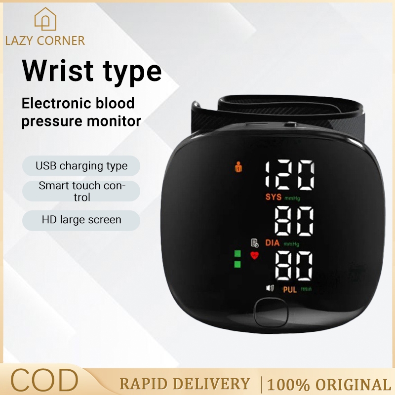 Rechargeable Wrist Blood Pressure Monitor BP Blood Pressure Machine ...