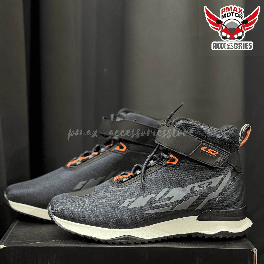 LS2 BOOTS ACRUX MAN BOOT MOTORCYCLE RIDING SHOES KASUT LELAKI | Shopee ...