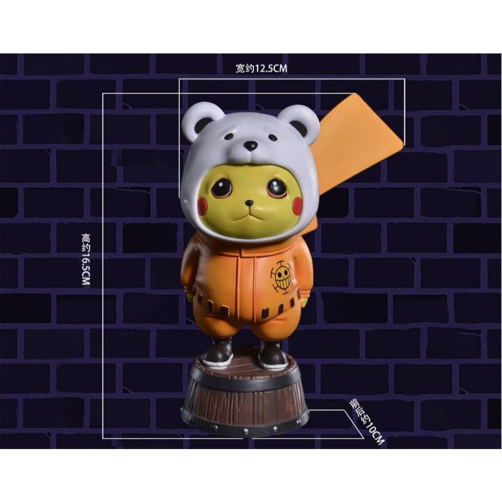 ONE PIECE DETECTIVE🔥BEPO🔥PIKACHU COS STATUES GK ACTION FIGURE 海贼王💥 ...