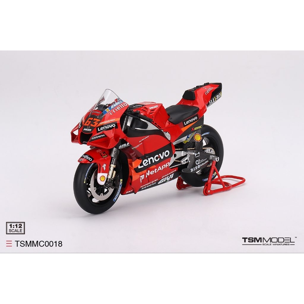 1/12 TSM Ducati Desmosedici GP22 #63 Peco Bagnaia MotoGP 2022 Static ...