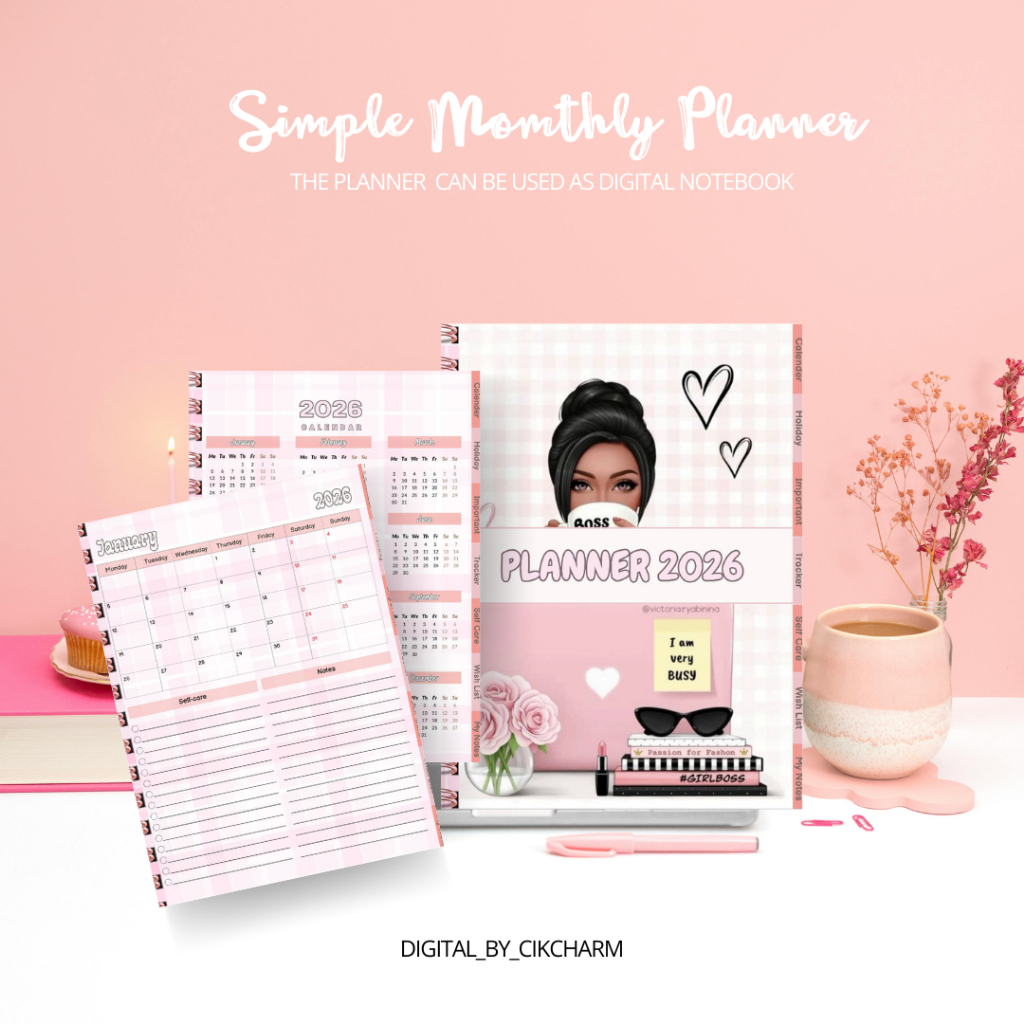Digital Planner 2026 | plannner 2026 | Journal 2026 | Yearly Calender ...