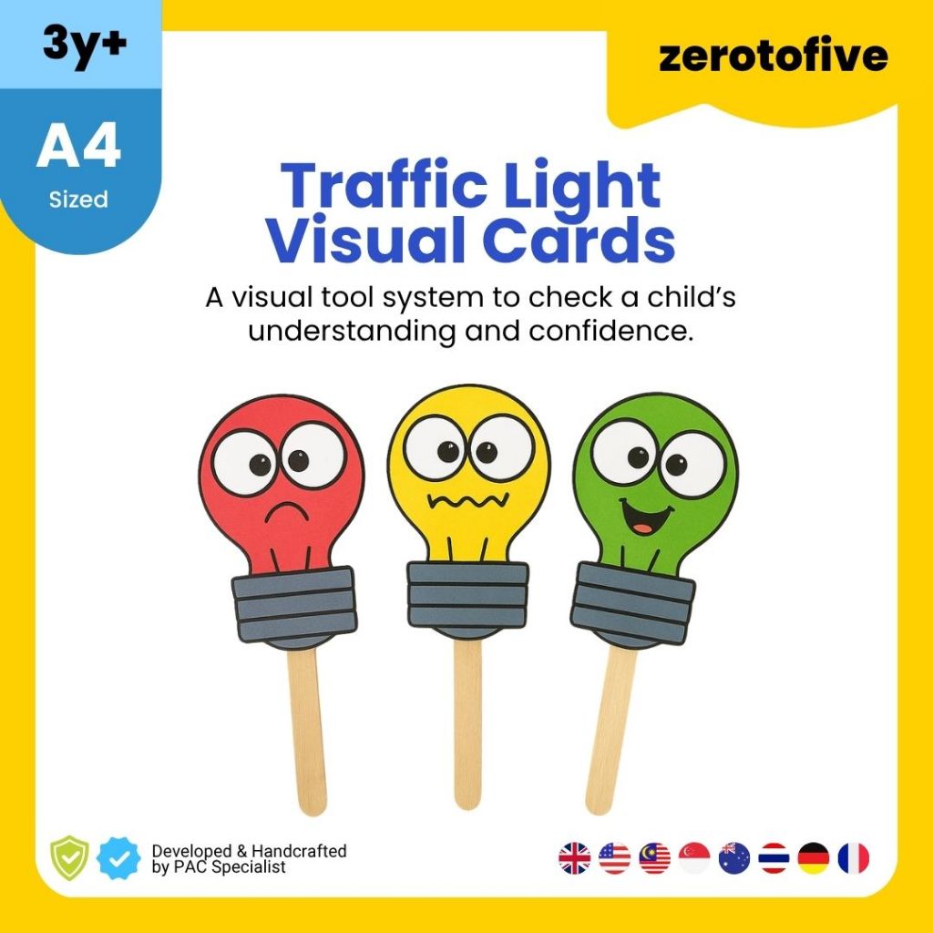 Traffic Light Card Kad Lampu Isyarat Set Keceriaan Kelas PAK21 ...