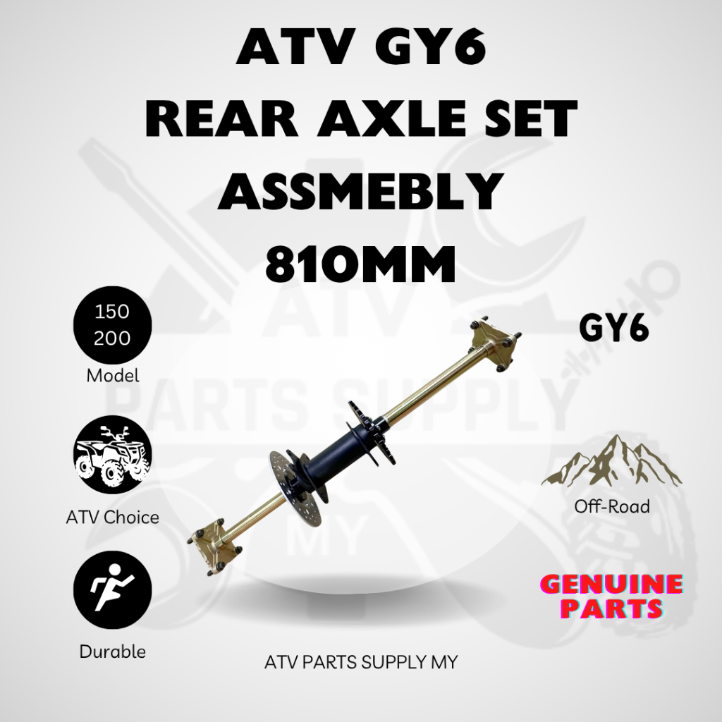 ATV GY6 Rear Axle Assembly Set | 810MM ( 31T / 32T ) | Shopee Malaysia
