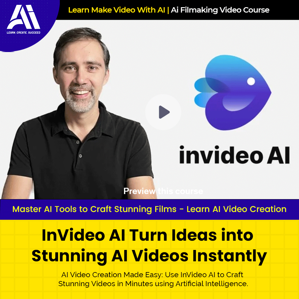 Video Course - InVideo AI Turn Ideas into Stunning AI Videos Instantly ...