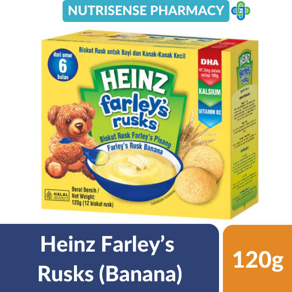 Heinz Farley's Rusks 120g (12 biscuits rusks) 6+ months | Shopee Malaysia