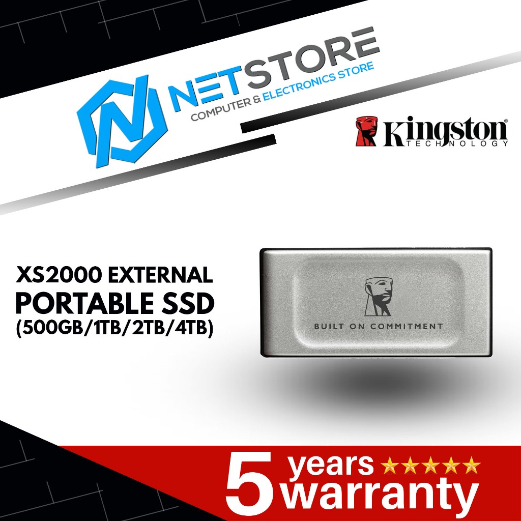 KINGSTON XS2000 EXTERNAL PORTABLE SSD (500GB/1TB/2TB/4TB) | Shopee Malaysia