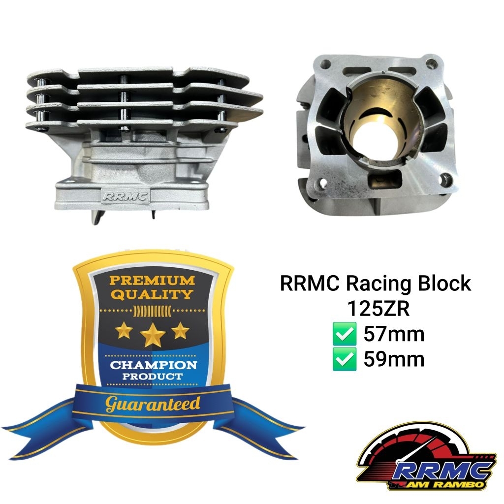 RRMC RACING CERAMIC BLOCK Y125ZR 125Z (BLOCK ONLY) | Shopee Malaysia