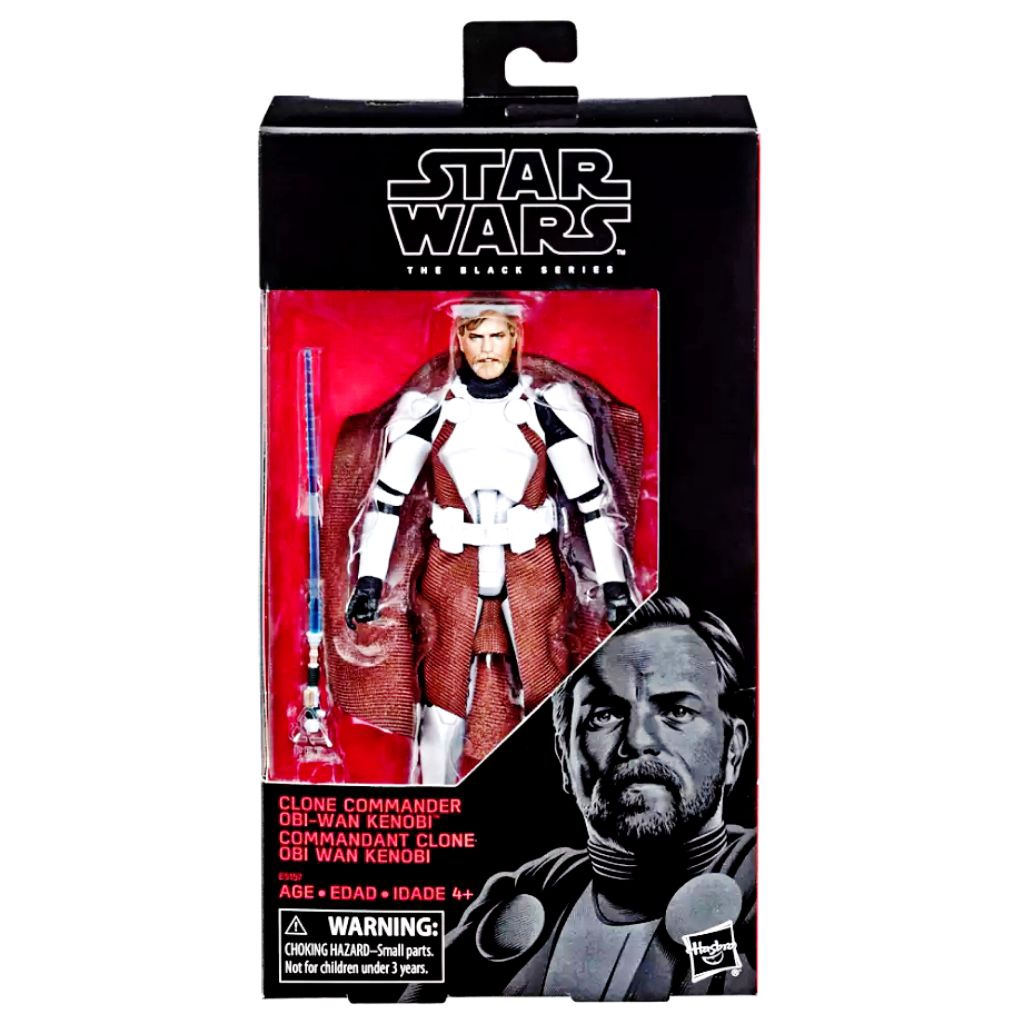 Star Wars The Black Series Clone Commander Obi-Wan Kenobi Fox 6 Inch ...