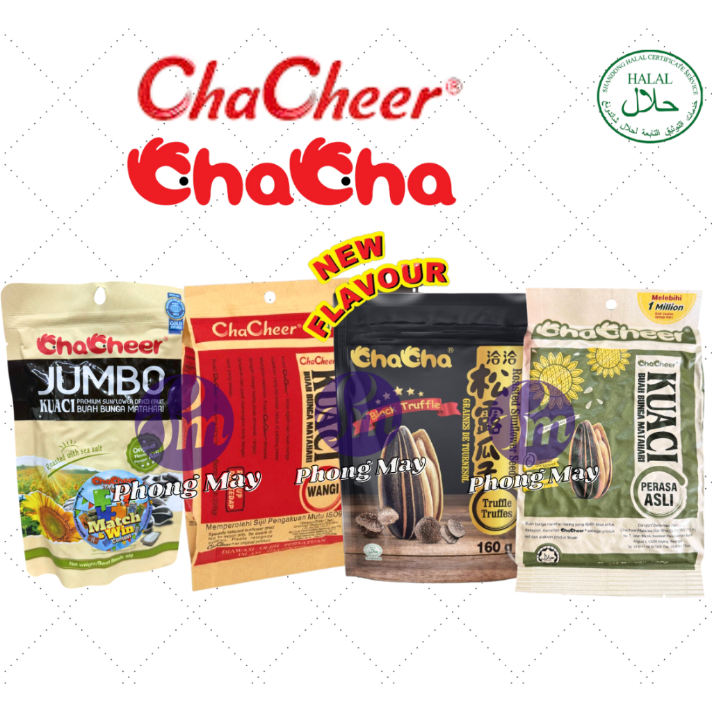 CHA CHA JUMBO PREMIUM SUNFLOWER SEEDS / KUACI CHA CHEER/ BLACK TRUFFLE ...