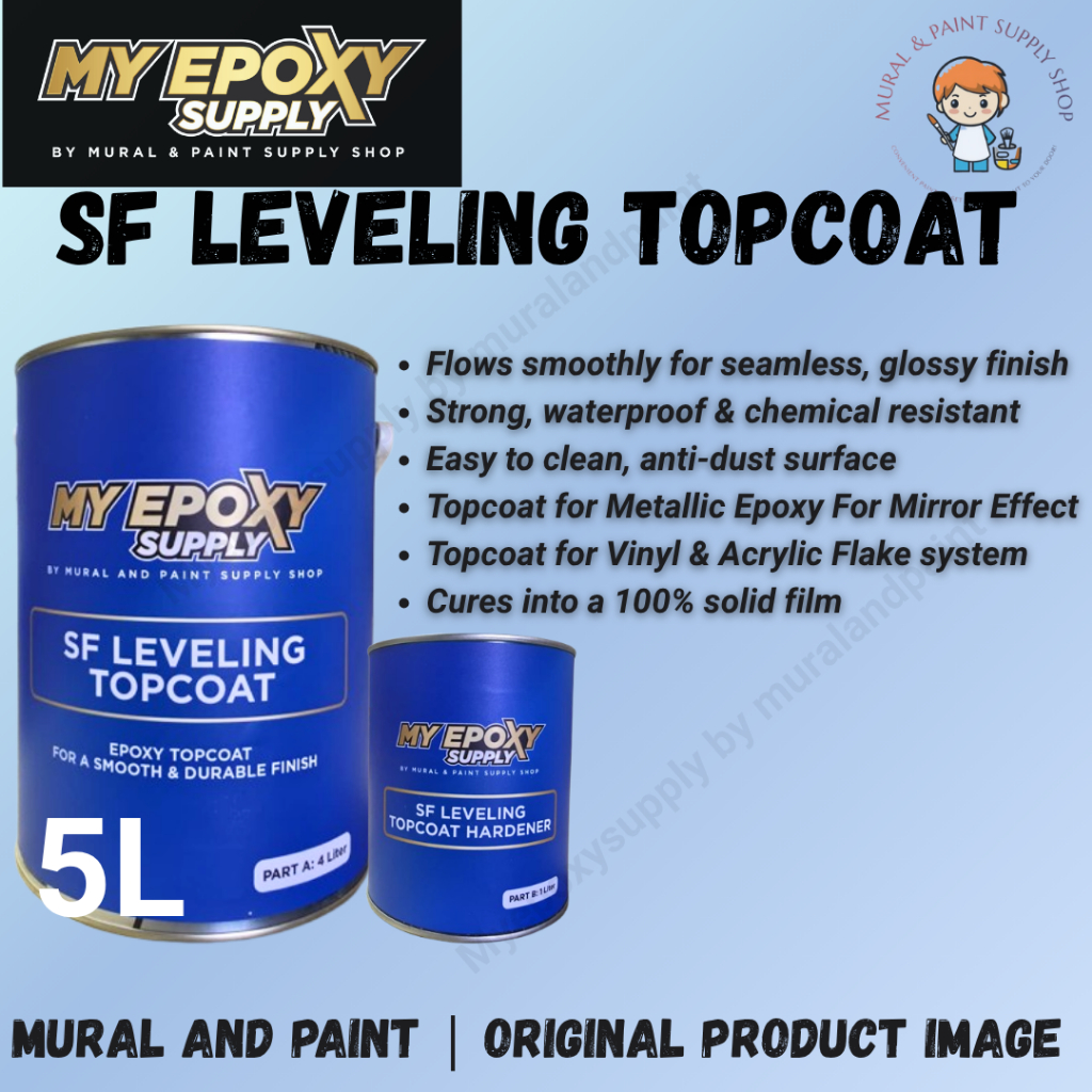 2K SF Leveling Topcoat | Solvent-Free Epoxy Finishing Layer 5L | Shopee ...