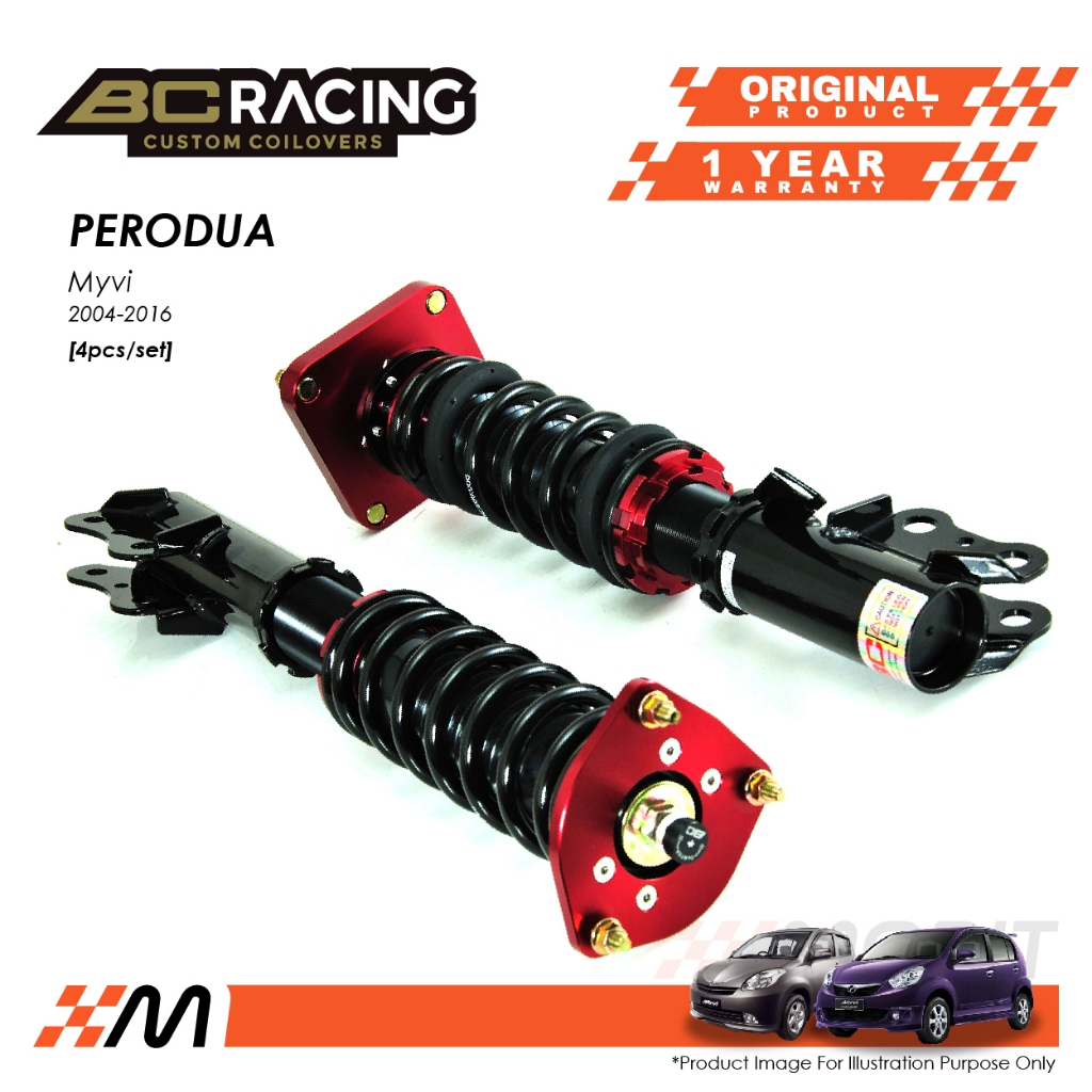 Perodua Myvi 2004-2016 - BC Racing V1 Fully Adjustable Suspension ...