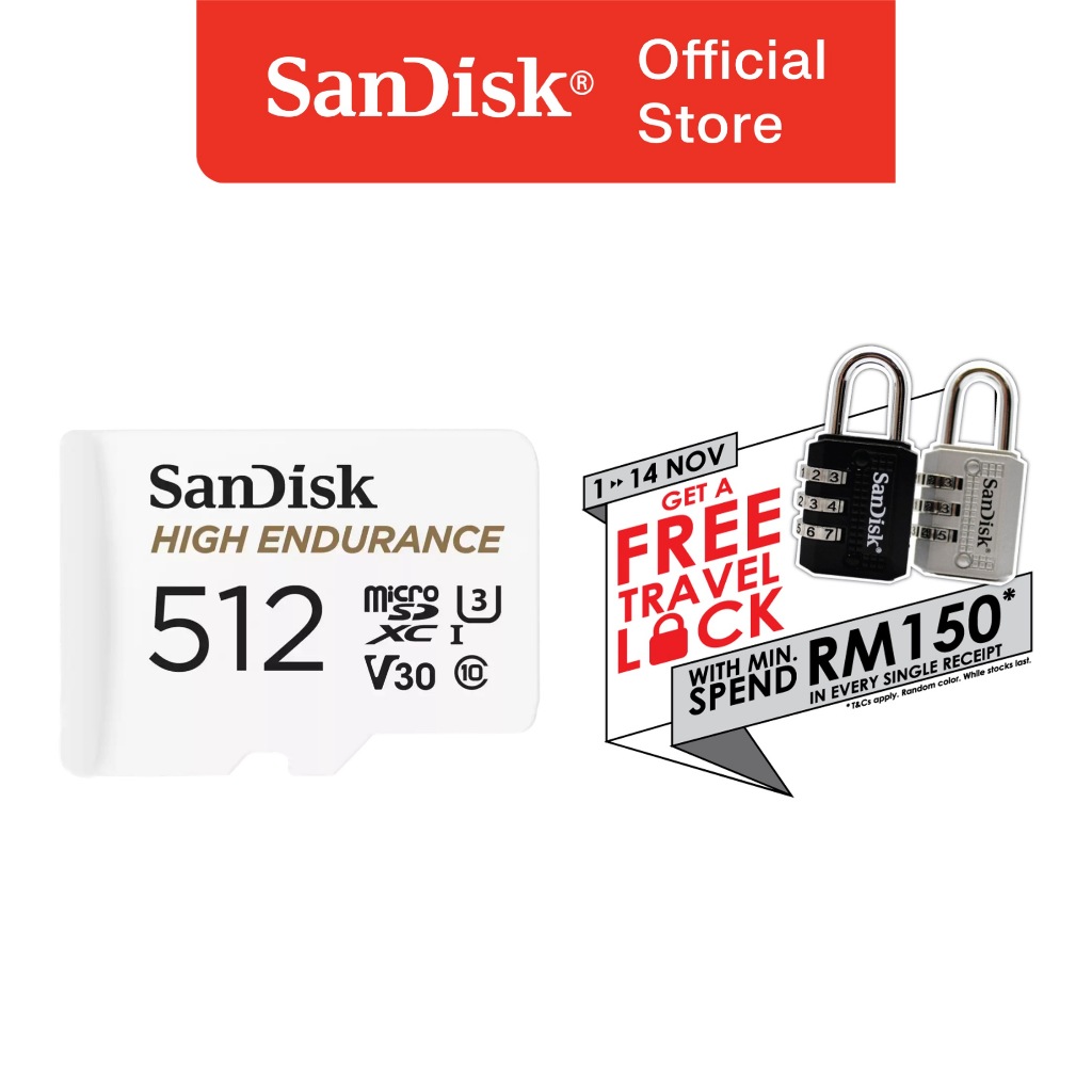 SanDisk® High Endurance microSD™ Card (32GB/64GB/128GB/256GB