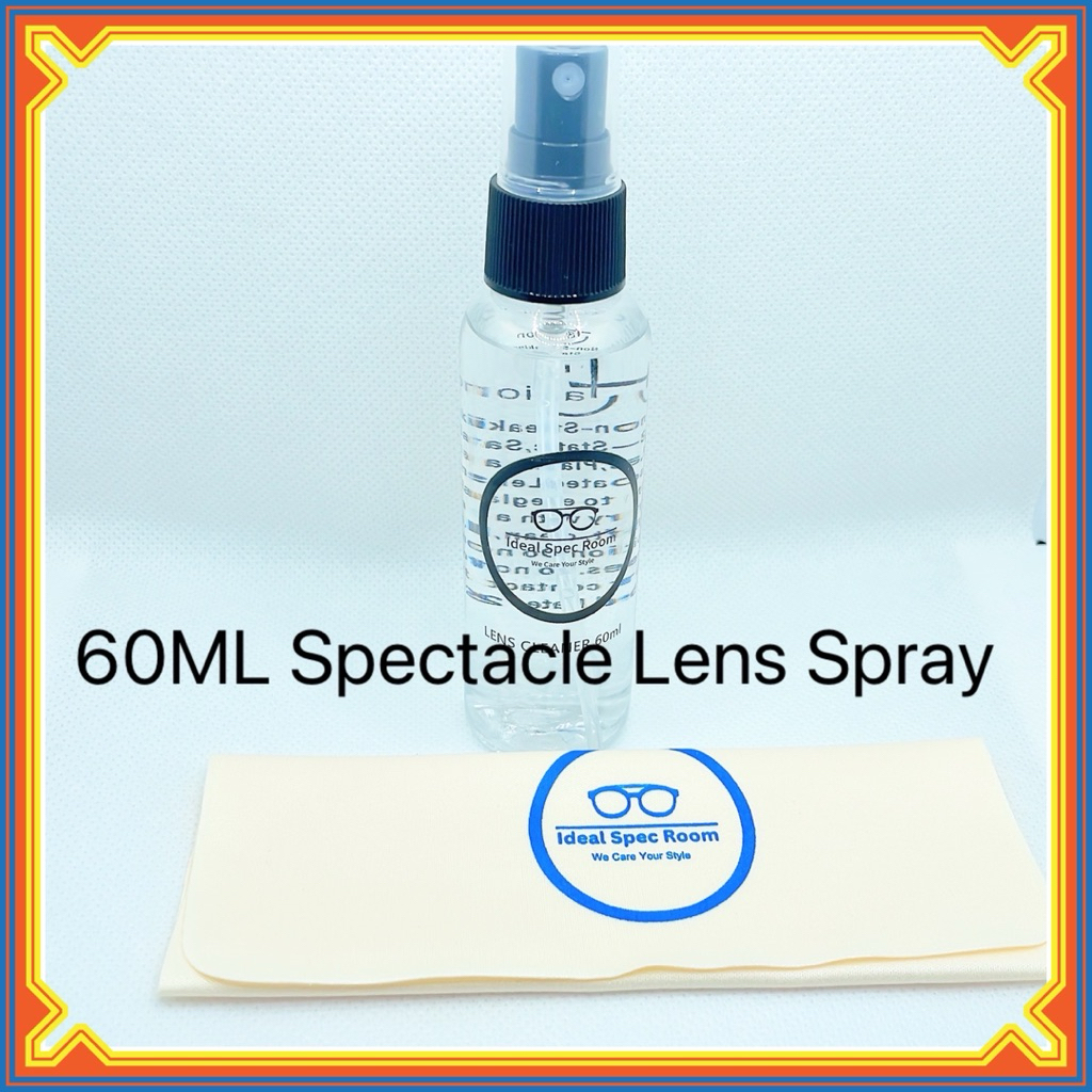 60ML Ideal Spec Room spectacle lens cleaner spray cermin mata glass ...