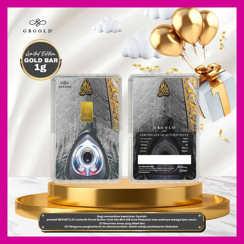 GB Gold Hajar Aswad Gold Bar - 1g Gold Bar | Shopee Malaysia