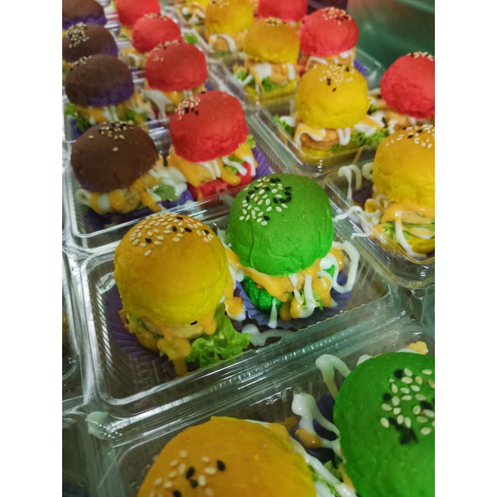 BORONG HARGA MURAH ROTI MINI HIPSTER Roti Burger Mini Frozen Catering ...