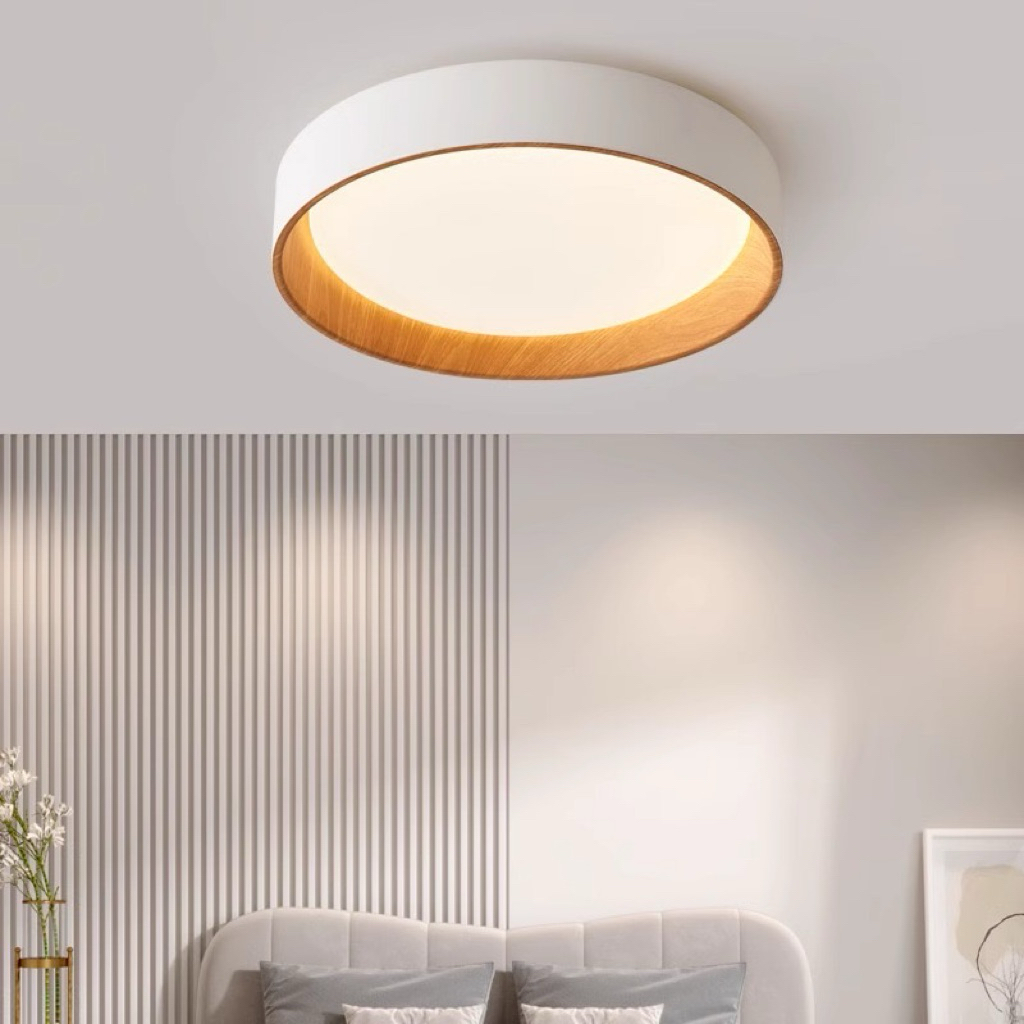 Ceiling Light LED 10”Light Wood 3 Color 26cm Muji Surface Mounted Lamp ...