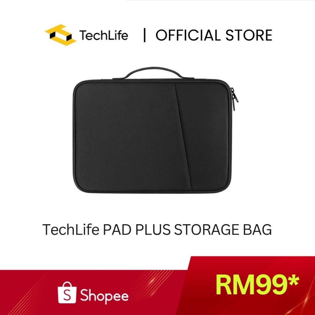 TechLife PAD PLUS STORAGE BAG 13‘ inch - BLACK | Shopee Malaysia