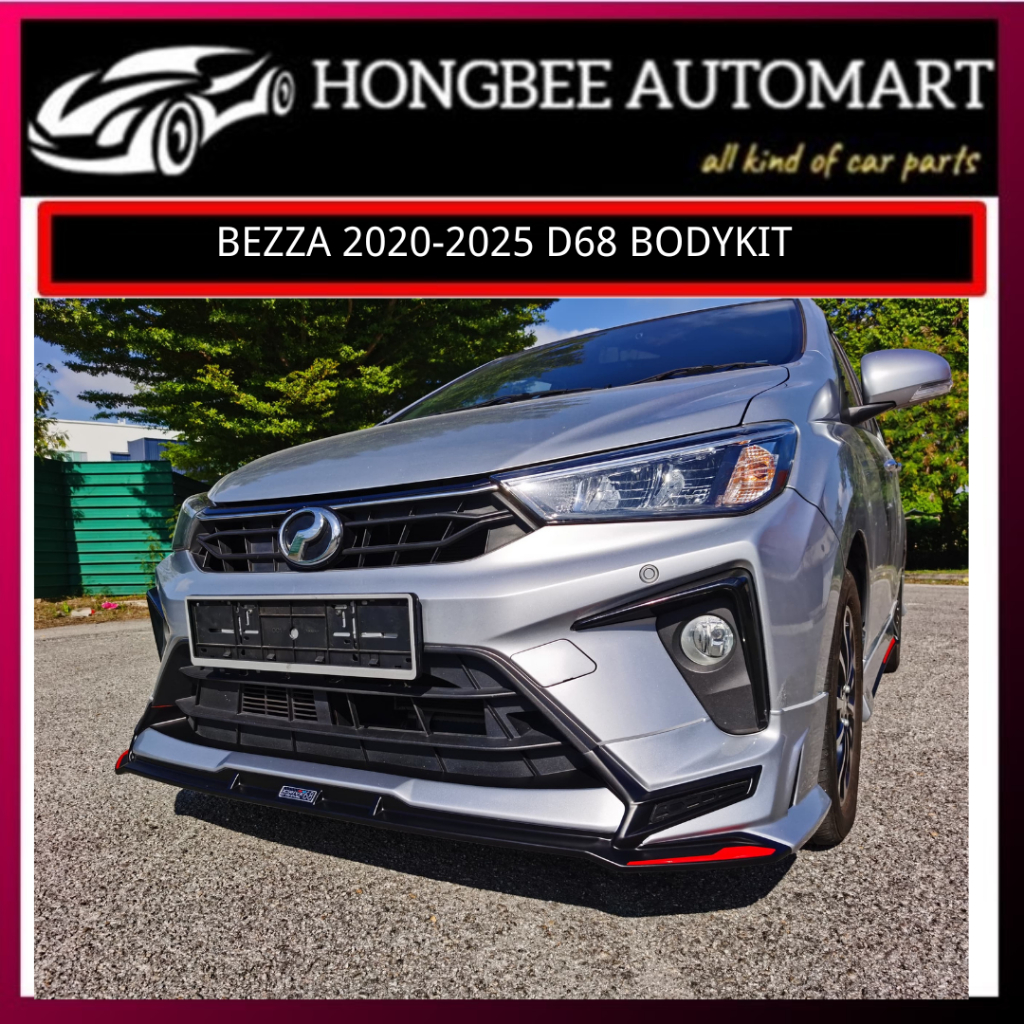 BEZZA 2020-2025 D68 BODYKIT WITH PAINT AND SPOILER PU MATERIAL | Shopee ...