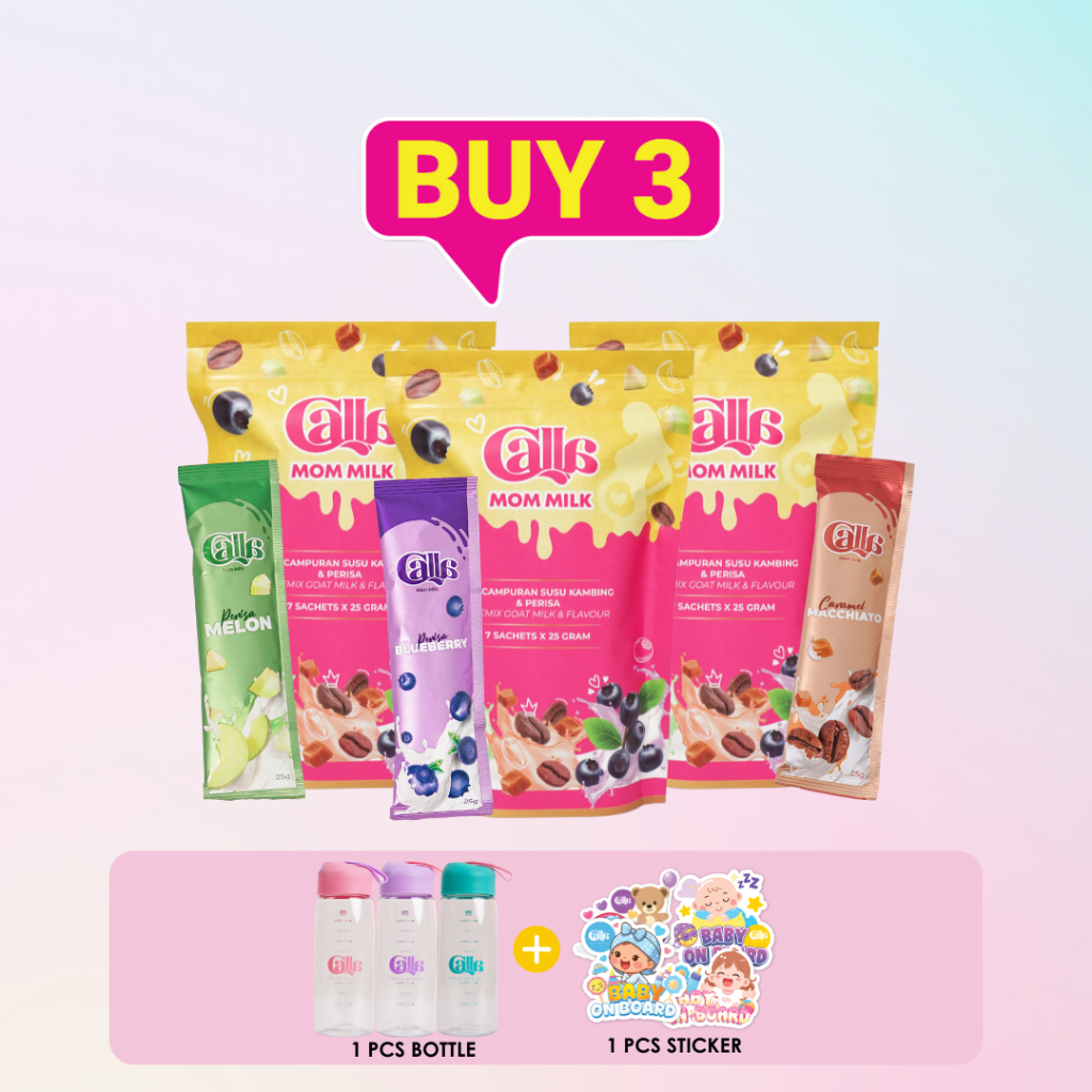 [MINI PACKS] Calla Mom Milk Mini Pack 7 Sachets (Melon / Blueberry ...