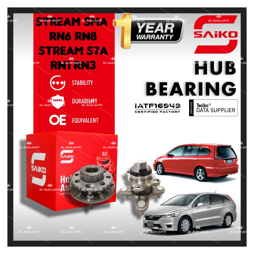 (WARRANTY 1YEAR) SAIKO HONDA STREAM SMA RN6 RN8 / STREAM S7A RN1 RN3 ...