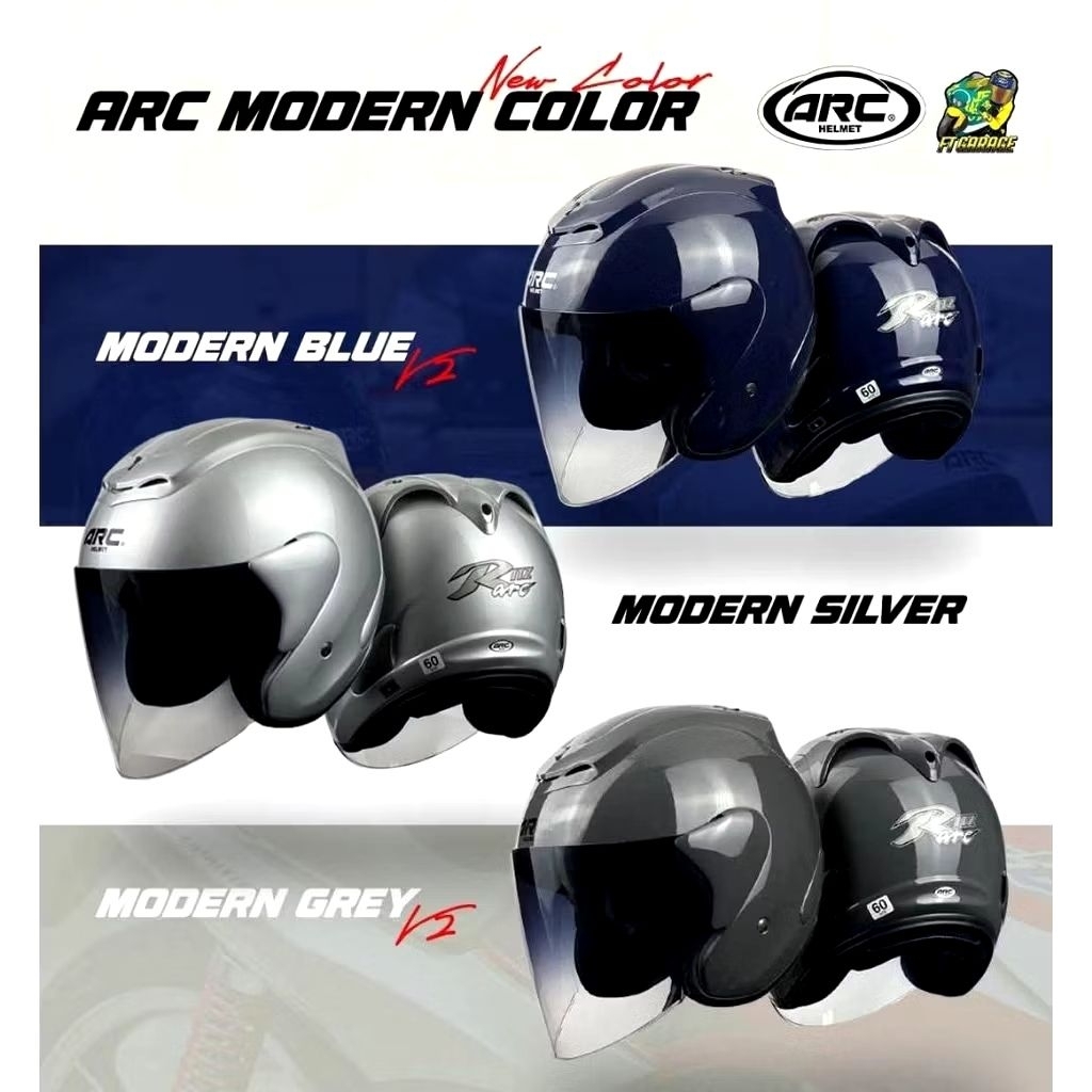 NEW COLOR 2025 HELMET ARC RITZ MODERN V2 MODERN BLUE V2 MODERN SILVER ...