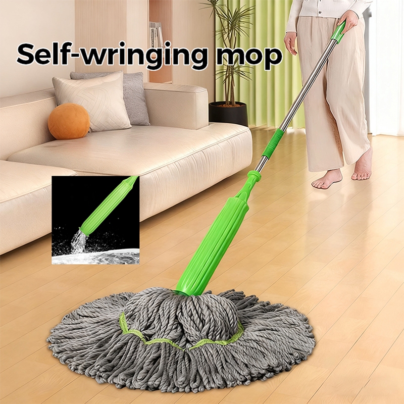 Self Wringing Mop Household Hands Free Mop Stainless Steel Mop ...
