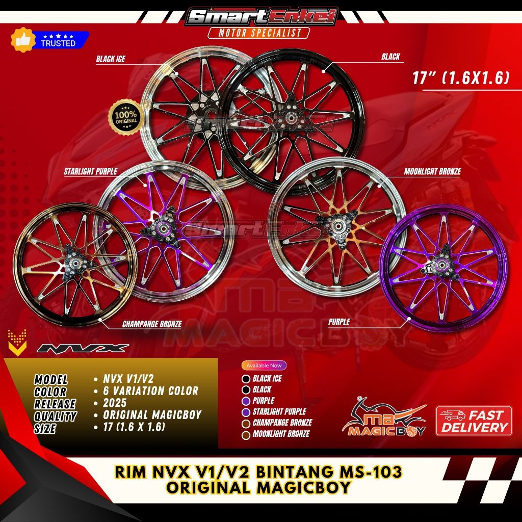 RIM NVX V1/V2 BINTANG MS-103 ORIGINAL MAGIC BOY | Shopee Malaysia