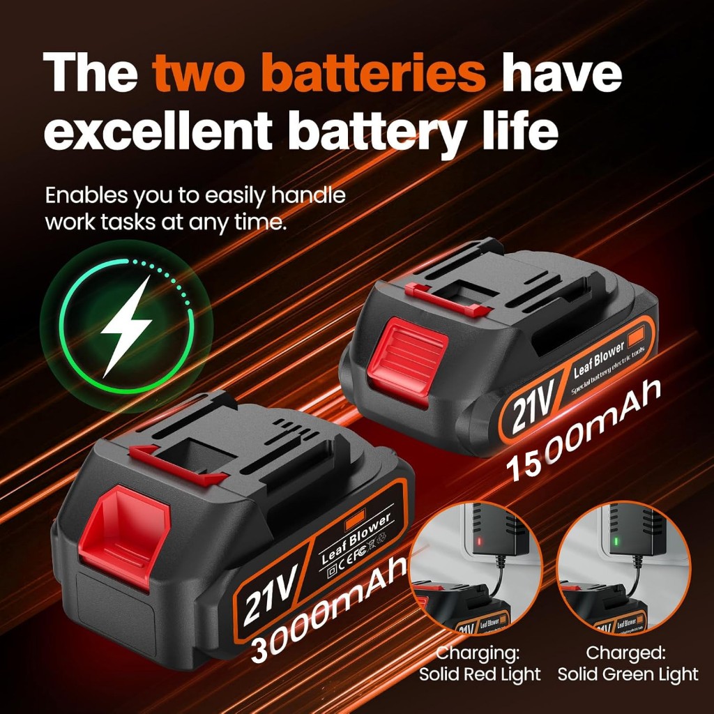 8-inch lithium fan battery 21V portable battery pack large capacity ...