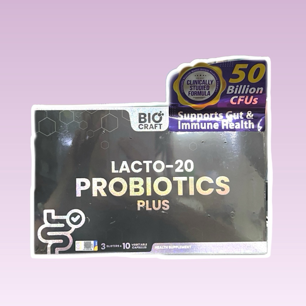 BIO CRAFT LACTO-20 PROBIOTICS PLUS 3x10 veg capsule | Shopee Malaysia
