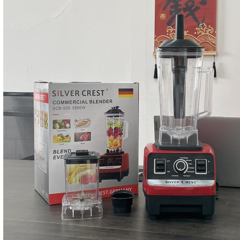 5500W High Power 2 in 1 Double Cup Silver Crest Blender SC-1589 Big ...