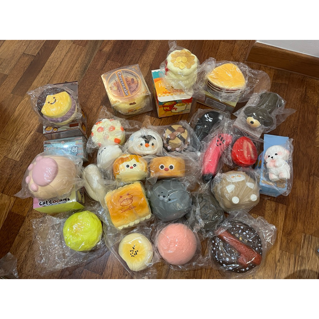 [Brand New/Pre-Loved] Squishy 慢回弹 Mido Zoey Dudo Sweetbuns Moozy Vlampo ...
