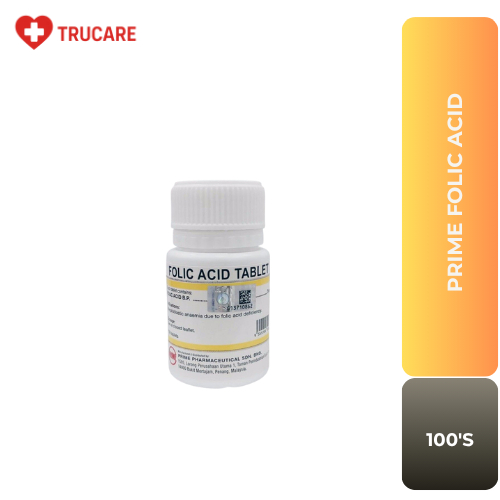 PRIME FOLIC ACID 5mg 100tablet (3 months supply) | Shopee Malaysia
