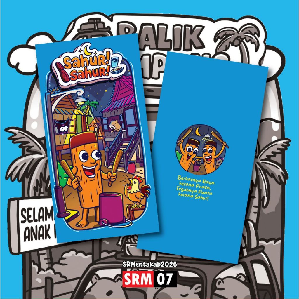 Sampul Raya 2026 | Sampul Raya Tung Tung Sahur | 1 Paket 10pcs | Angpau ...