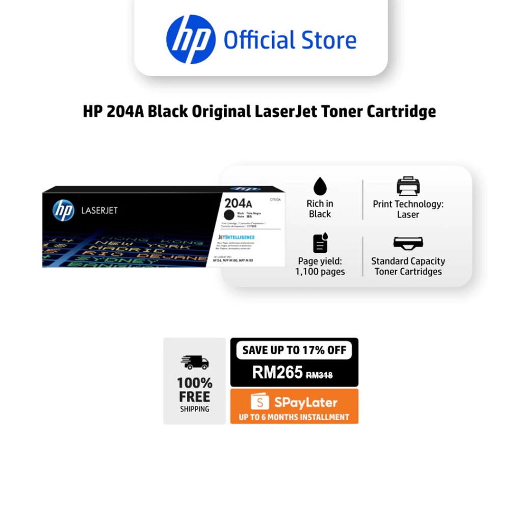 HP 204A Original LaserJet Toner Cartridge | Laser | 1,100 pages | Color ...