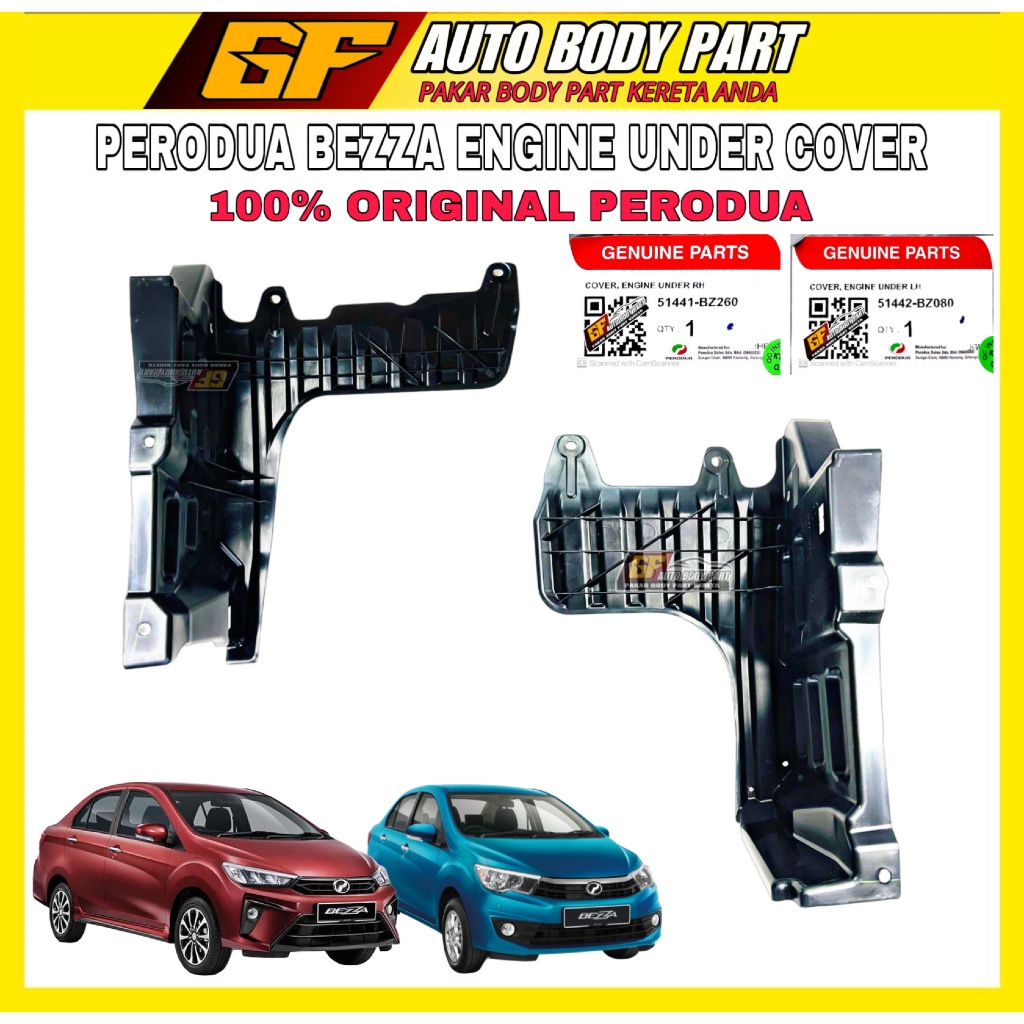 100% ORI PERODUA BEZZA 2016/2019 ENGINE UNDER COVER - COVER BAWAH ENJIN ...