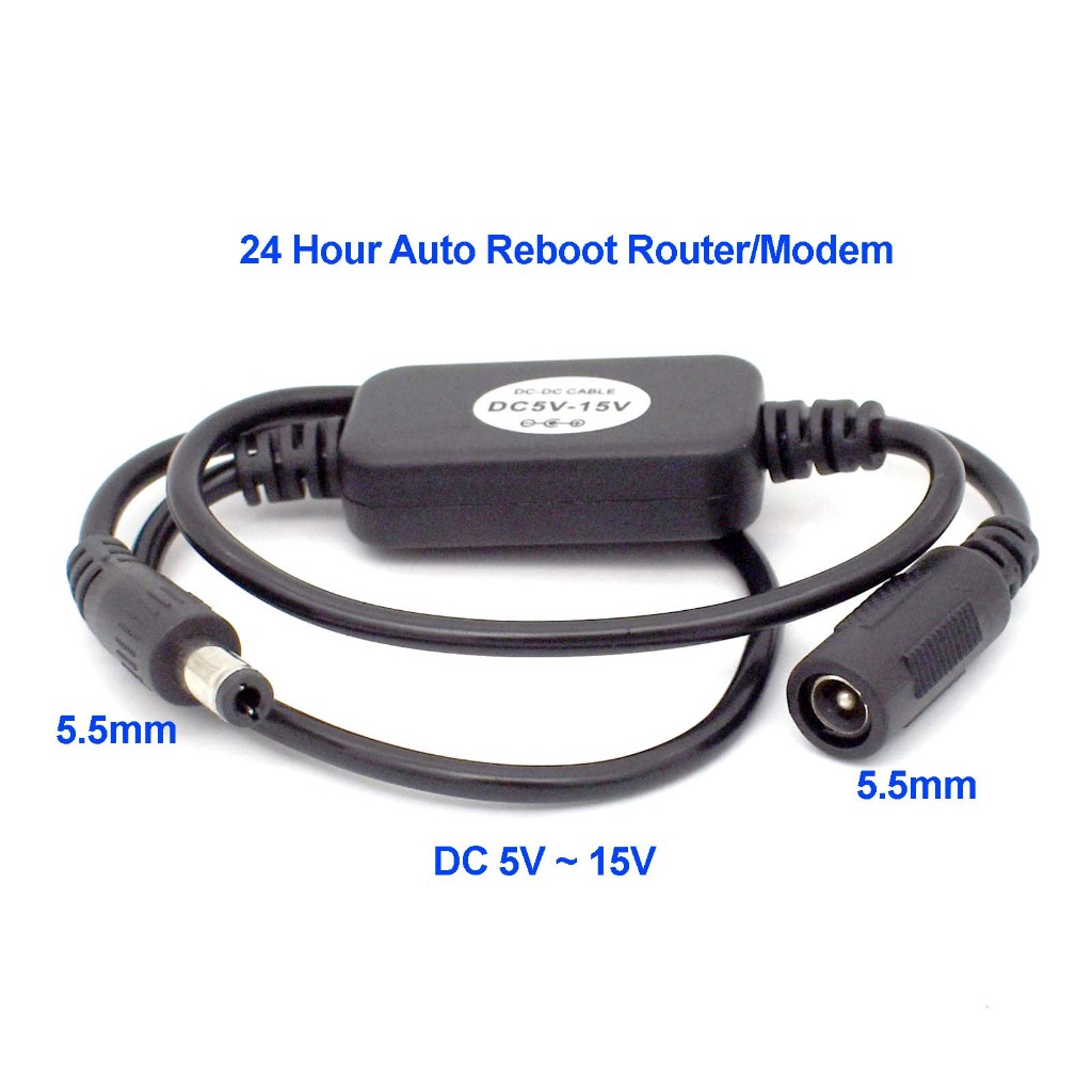 24 Hour Auto Reboot Router Routing Timer Reset Tool DC Power Manager 5V ...