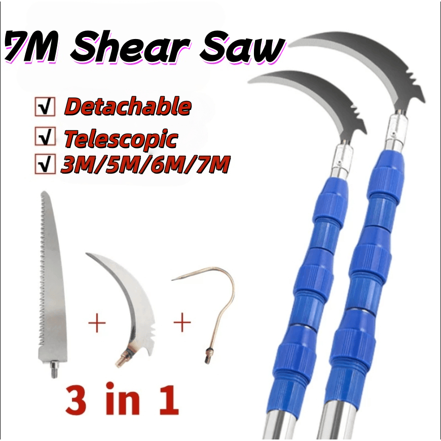ReadyStock 7Meter Telescopic High Pruning Branch Shear Saw Galah ...