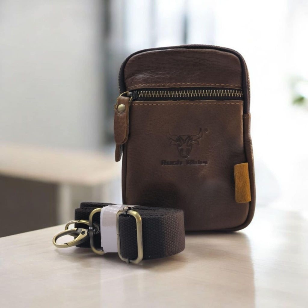 Rush Rider Original Cow Leather Handphone Case Handphone Bag Sling Bag ...