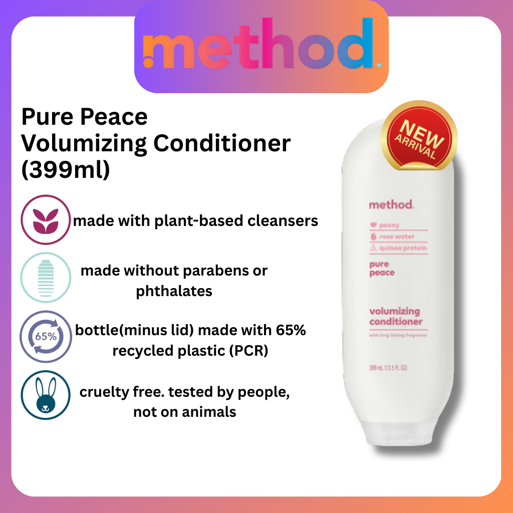 [NEW ARRIVAL] method Pure Peace Moisturizing Conditioner 399ML | Shopee ...