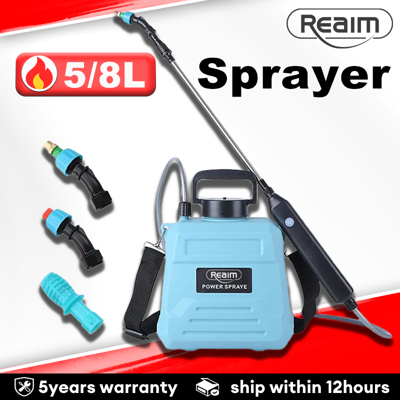 REAIM Pam Racun Bateri Knapsack Sprayer 5L/8L Pump Racun Bateri Tong ...